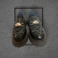 Koi Black Owl Pentagram Loafers